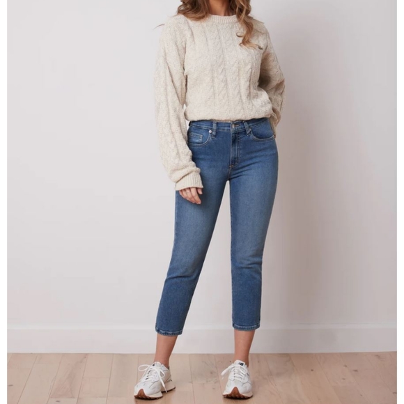 NWT Yoga Jeans Cropped Straight-cut Chloe Size 34 - Picture 1 of 2